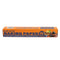 A box of non-stick baking paper, 50 meters, featuring an orange and dark blue design with food illustrations on a white background.