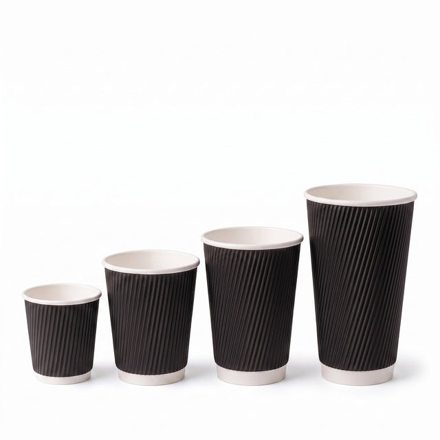 Black Ripple Cups