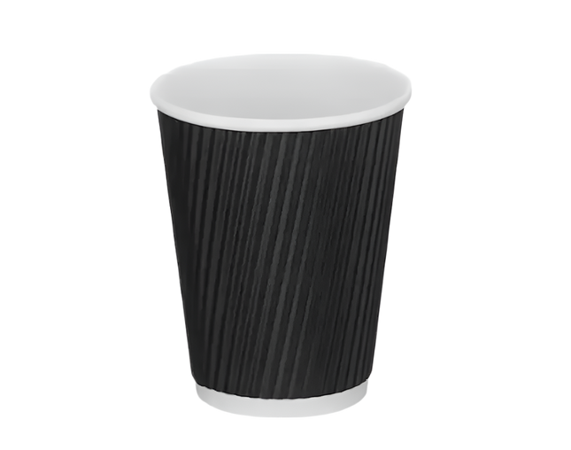12oz - Black Ripple Coffee Cup - CATERWISE Uncategorized (Image 2)