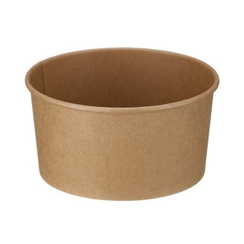 1300ml Round Kraft Food Bowl - Image 1