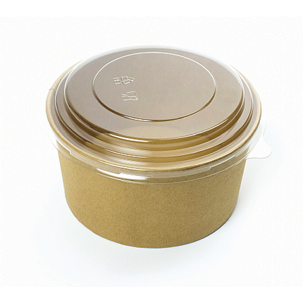 1300ml Round Kraft Food Bowl - Image 2