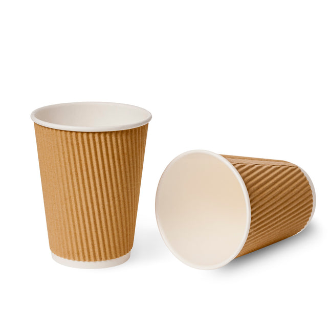 16oz - Kraft Ripple Coffee Cup