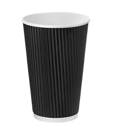 16oz - Black Ripple Coffee Cup - CATERWISE Uncategorized (Image 2)
