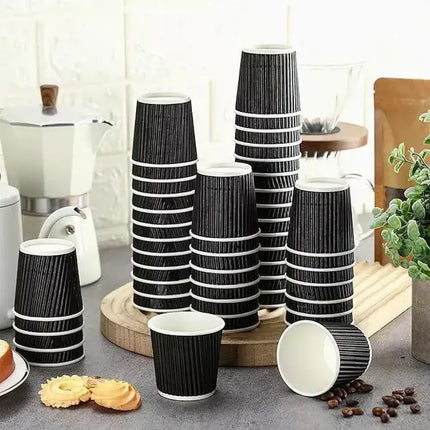 4oz - Black Ripple Coffee Cup - CATERWISE Uncategorized (Image 5)