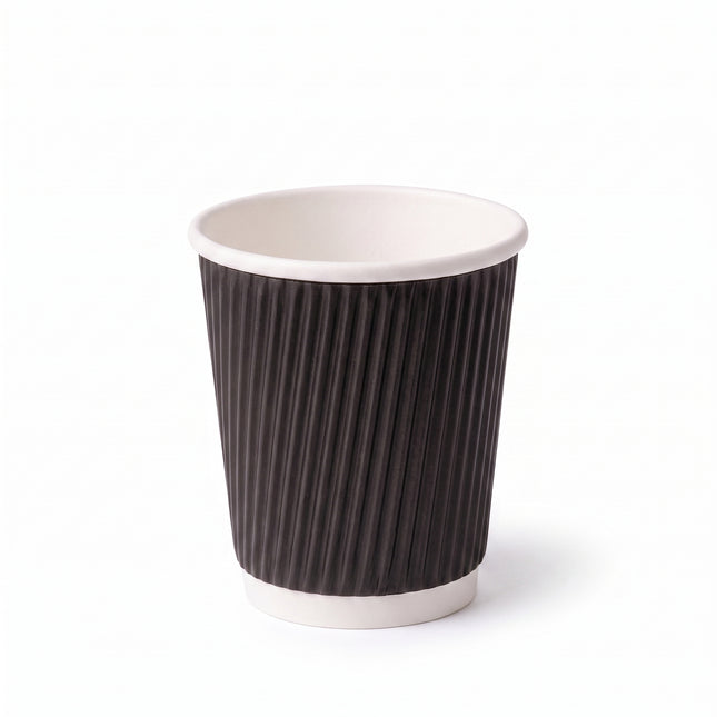 4oz - Black Ripple Coffee Cup by CATERWISE