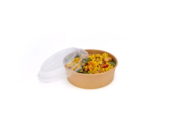 650ml Round Kraft Food Bowl - Image 2