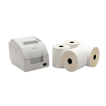 paper 76mm x 76mm 2 ply thermal carbonless till roll - CaterWise Ireland