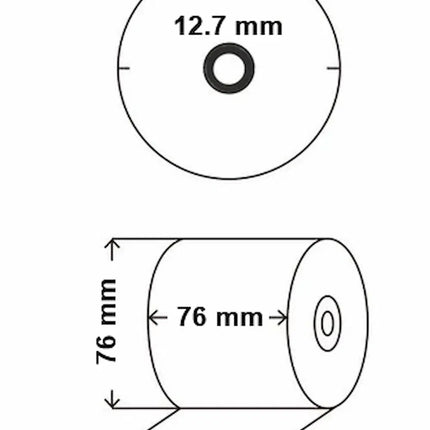76mm x 76mm Thermal Till Roll - CATERWISE Uncategorized (Image 2)