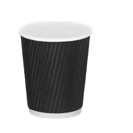 8oz - Black Ripple Coffee Cup - CATERWISE Uncategorized (Image 2)