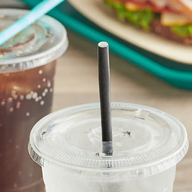 6mm x 200mm - Black Paper Drinking Straws - CATERWISE Uncategorized (Image 3)