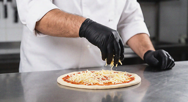 Large Nitrile Gloves - Black Powder Free