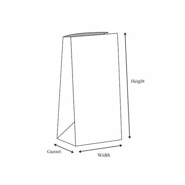 Extra Large Tall - Block Bottom SOS Bag 10x3.9x20.5" - CATERWISE Uncategorized (Image 2)