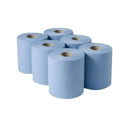 150m - Premium Blue Centrefeed Rolls 2ply - CATERWISE Uncategorized (Image 1)