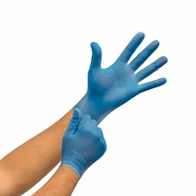Medium Vinyl Gloves - Blue Powder Free - CATERWISE Uncategorized (Image 1)
