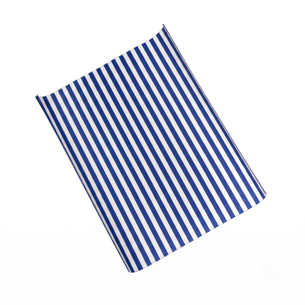 Blue Striped Greaseproof Burger Wraps