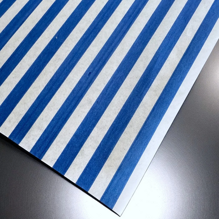 Blue Striped Greaseproof Burger Wraps