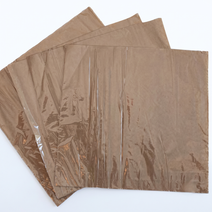 Kraft Brown Film Front Bags 7x7 Inch by CATERWISE
