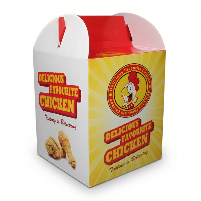 Bucket fc4 snack box, for takeaway, yellow - CaterWise Ireland