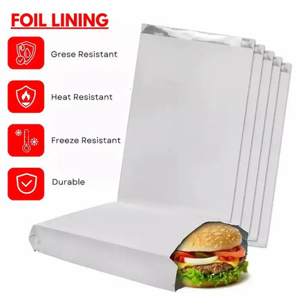 Small 8" - Foil Lined Chicken Bags - CATERWISE Uncategorized (Image 3)