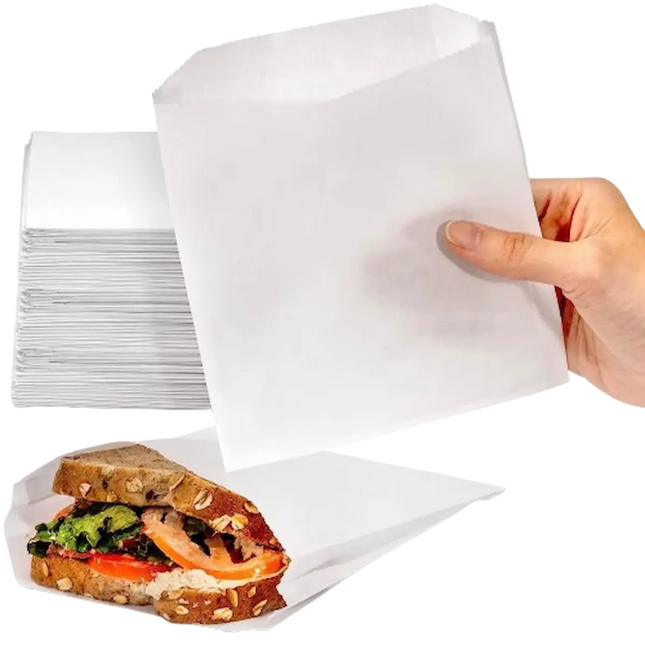 6x6" - Greaseproof Paper Bags - CATERWISE Uncategorized (Image 1)