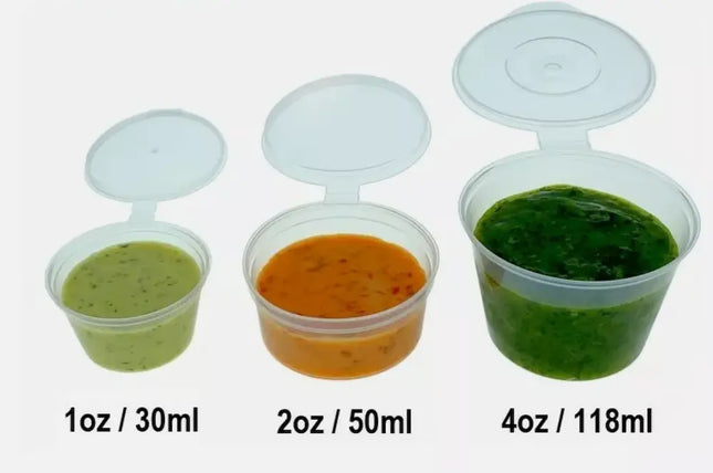 4oz - HD Hinged Sauce Cups - CATERWISE Uncategorized (Image 2)