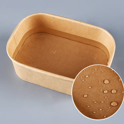 1000ml Rectangular Kraft Containers by CATERWISE