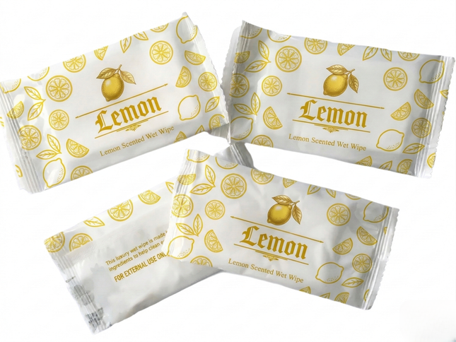 Large - Lemon Scented Wipes by CATERWISE