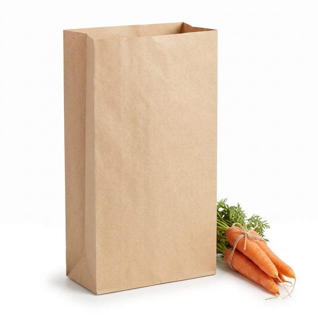 recyclable large (deep) 10lb block bottom sos bag, for takeaway - CaterWise Ireland