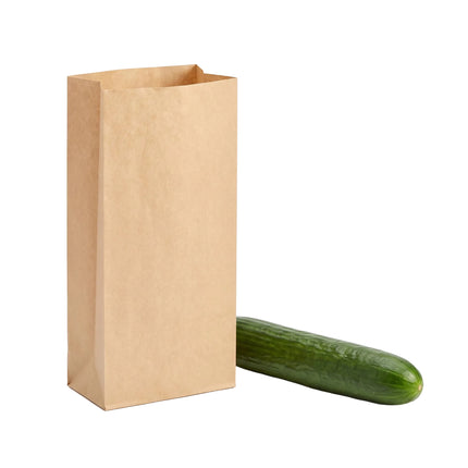 recyclable large (slim) 14lb block bottom sos bag, for takeaway - CaterWise Ireland