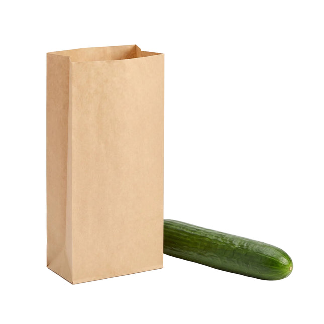 recyclable large (slim) 14lb block bottom sos bag, for takeaway - CaterWise Ireland