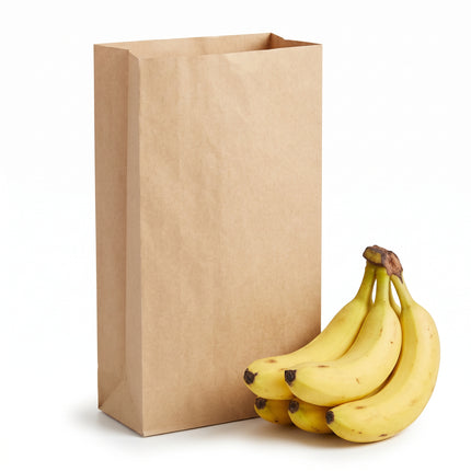 recyclable medium (standard / 7lb) block bottom sos bag, for takeaway - CaterWise Ireland