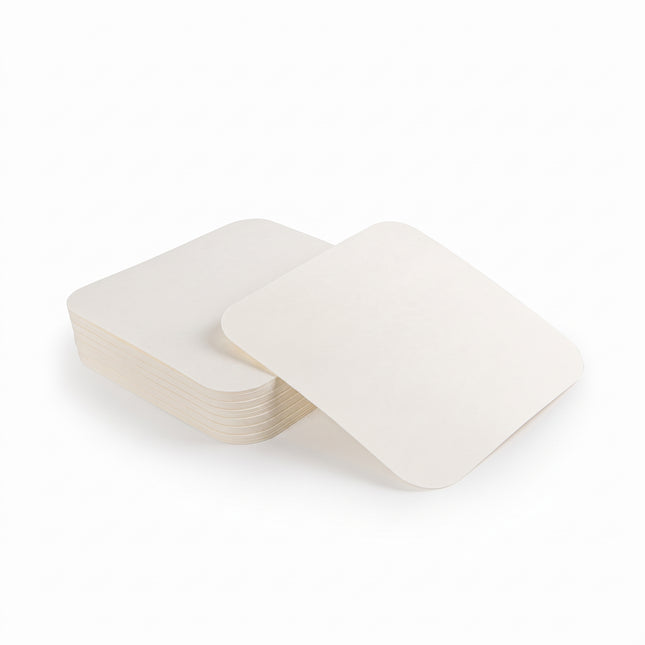 foil poly coated lids, for takeaway, foil container - CaterWise Ireland
