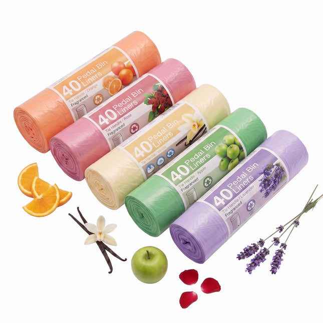 Fragranced pedal bin liners 8mu, liner - CaterWise Ireland