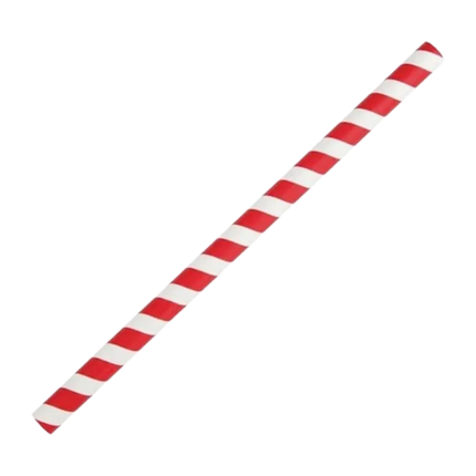 9mm x 230mm - Red & White Smoothie Straws - CATERWISE Uncategorized (Image 1)