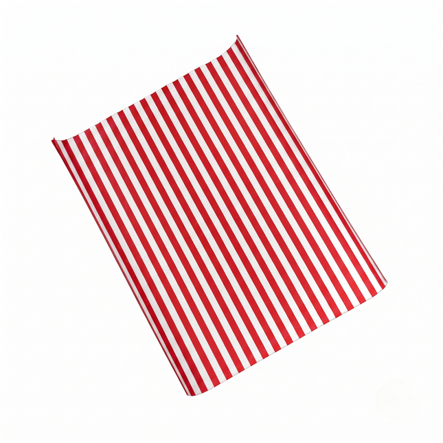 Red Striped Greaseproof Burger Wraps