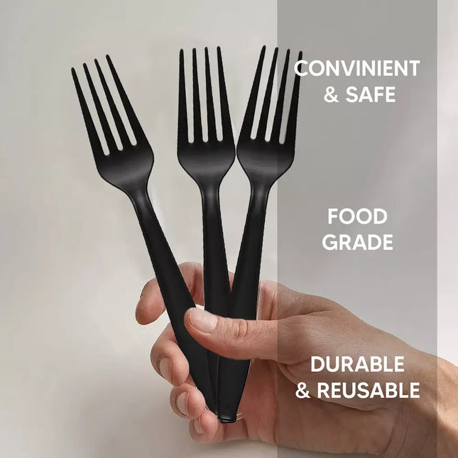 Majestic HD Reusable Black Fork - CATERWISE Uncategorized (Image 2)