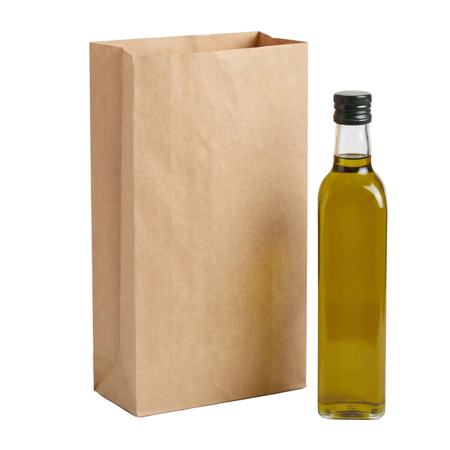 recyclable small (extra tall) 5lb block bottom sos bag, for takeaway - CaterWise Ireland