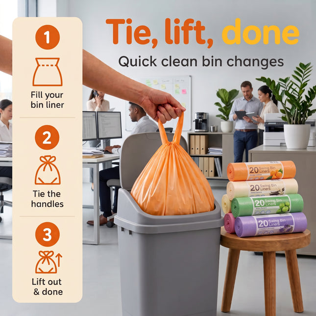 Fragranced Swing Bin Liners 8mu by CATERWISE