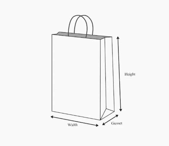 Small - Twisted Handle Kraft Bag - CATERWISE Uncategorized (Image 2)