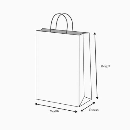 Medium - Twisted Handle Kraft Bag - CATERWISE Uncategorized (Image 2)