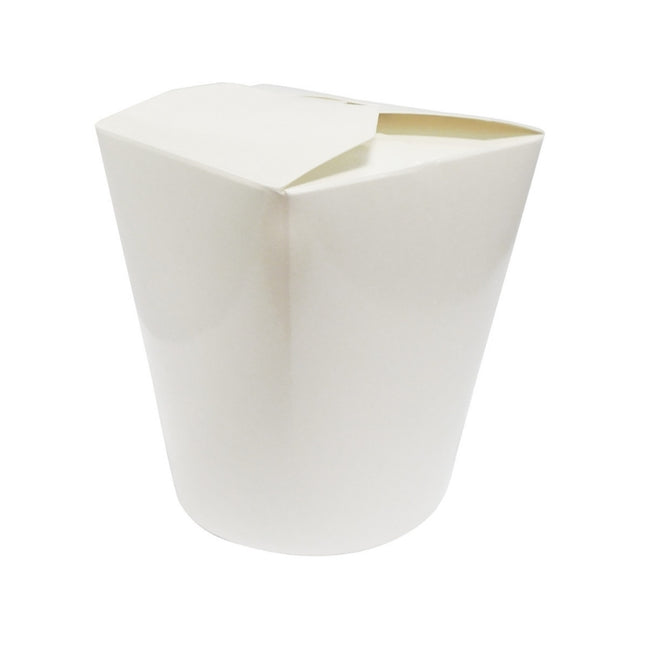 26oz Medium White Noodle Boxes by CATERWISE