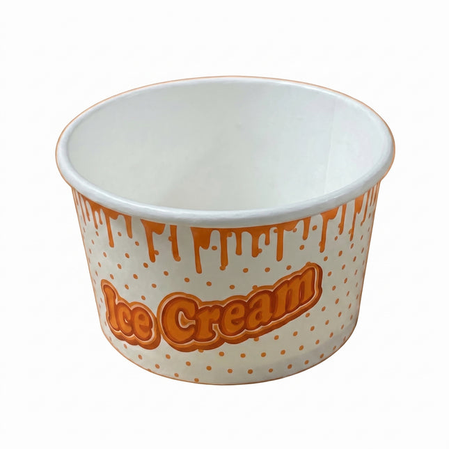 paper ice cream cups printed, for disposable, large - CaterWise Ireland