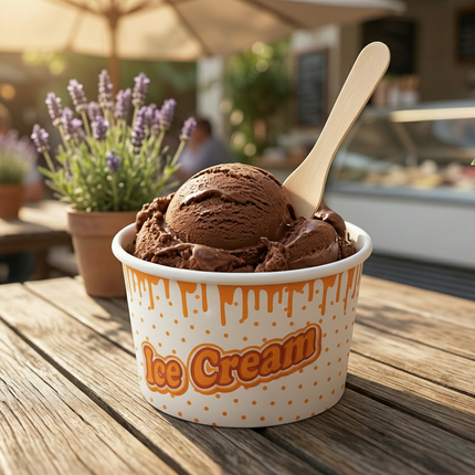 5oz Ice Cream Cups - Printed by CATERWISE