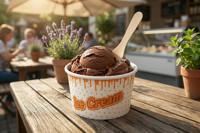 5oz Ice Cream Cups - Printed by CATERWISE