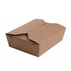 Small Kraft No.5 Food Box 900ml by CATERWISE