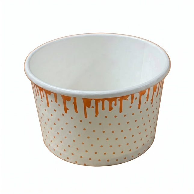 paper ice cream cups printed, for disposable, small - CaterWise Ireland